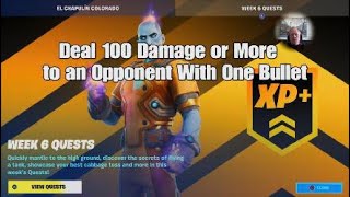 How to Deal 100 Damage or More With One Bullet - Fortnite Week 6 season Quest