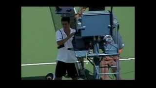 Tim Henman at 2004 US Open (Found Video)
