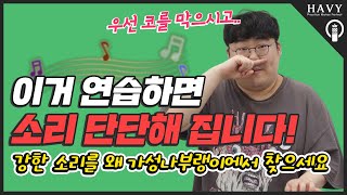 믹스보이스 발성으로 노래하는데 소리가 약하다? 이거 꼭 해보세요 (가수 시범 따라하기)