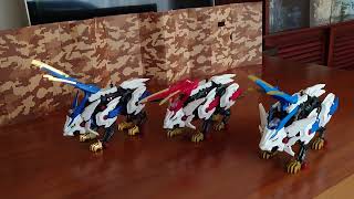 ZOIDS WILD ZW01G ワイルドライガー紅蓮Ver.･ZW15 覚醒ワイルドライガー完成記念 ワイルドライガー3体まとめて行進+本能解放!!