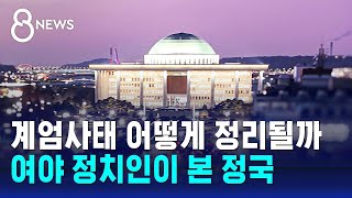 계엄사태 어떻게 정리될까…여야 정치인이 본 정국 / SBS 특집 8뉴스