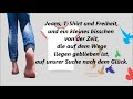 jeans t shirt und freiheit wolkenfrei mit lyrics