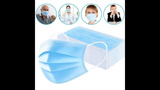 50PCS Disposable Masks Medical Mask Surgical 3 Ply Replacements Pro Dust Adult Mask Earloop Face