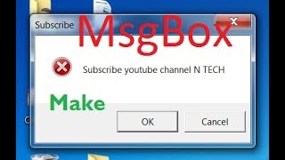 How to make message box (vbs) using notepad