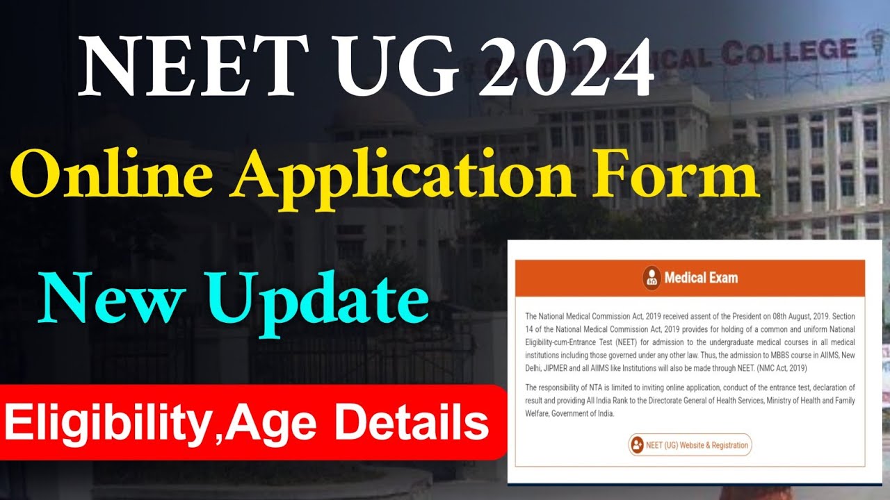 NEET UG 2024 | NEET UG Application Form | Neet Latest Update | Vision ...