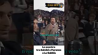 La storica lite tra Matteo Salvini e David Parenzo a “La Gabbia”. #satirapolitica #sanità #politica