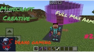 Upgrading To Full Max Armour 🥵💀 || Minecraft Creative PE || #viralvideo #minecraft