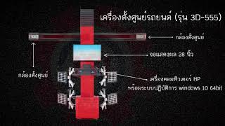 เครื่องตั้งศูนย์รถยนต์ รุ่น 3D 555