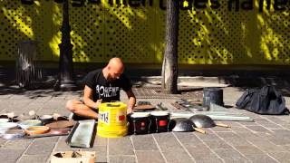 Dario Rossi Drummer Amazing in Paris full performance at Les Halles SEP2015