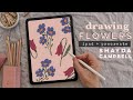 How to Draw Flowers in Procreate | iPad Illustration Tutorial