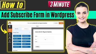 How to add subscribe form in wordpress 2026
