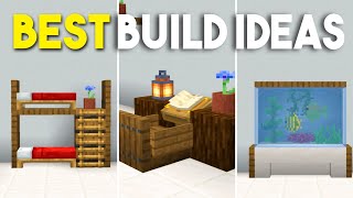 Minecraft Best Furniture Build Ideas (Aesthetic,Mordern) Bedrock 1.19