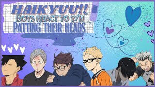 haikyuu!! fluff || y/n patting the boys' heads || chatfic || verbatim