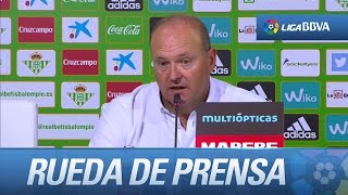 Rueda de prensa de Pepe Mel tras el Real Betis (1-0) Real Sociedad