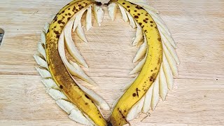 Banana cutting #carving#design#trending#live#video