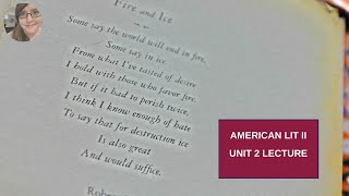 ENG 232 | American Literature II | Unit 2 Companion Lecture to the Norton Anthology