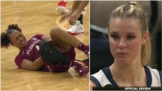 Player KICKED After Trying To TRIP Opponent With Her Legs, Then Waves Goodbye To Her After Ejection!