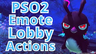 PSO2 153: Dance 31 Emote Lobby Action.