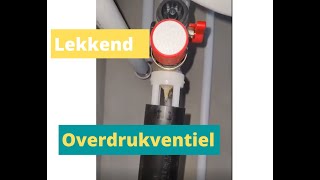 Lekkend overdrukventiel.