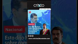 Nicolás Maduro, manifestó su respaldo a la convocatoria al diálogo nacional