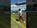 Travis Hunter & Shedeur Sanders warm up in Jaguar Stadium. #shorts