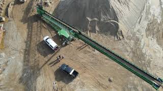 McCloskey SDX 150 TELESCOPING Stacker - Bird's Eye View!