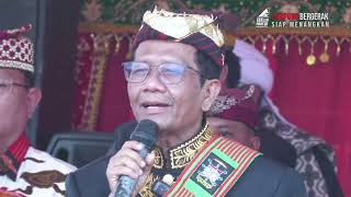 Viral..!!! Kampanye | Prof. Mahfud MD disambut Meriah oleh Masyarakat Adat Sekala Brak Lampung Barat