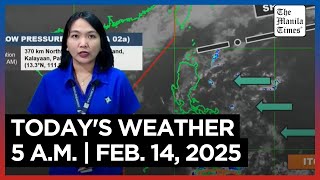 Today's Weather, 5 A.M. | Feb. 14, 2025