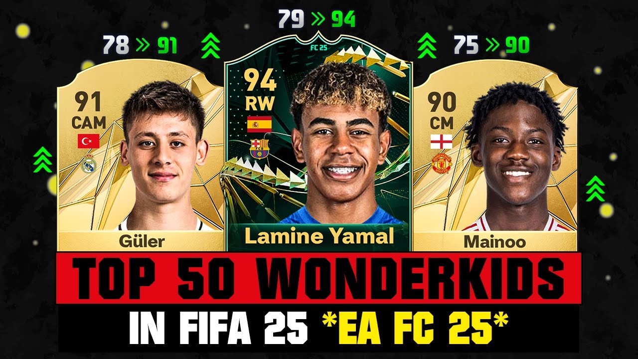 Fifa 25 Official Top 50 Biggest Wonderkids Ea Fc 25 😱🔥 Ft Lamine Yamal