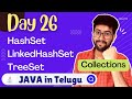 Day 26 : Java Collections HashSet TreeSet in Telugu | Java Course in Telugu | Vamsi Bhavani