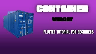 Flutter Tutorial for beginners #2-Container Widget
