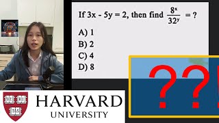 SOAL TES MASUK UNIVERSITAS HARVARD | PERSAMAAN EXPONENSIAL