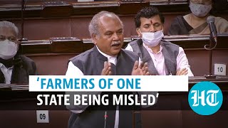 ‘Protesters couldn’t show flaws in farm laws’: Narendra Tomar in Rajya Sabha