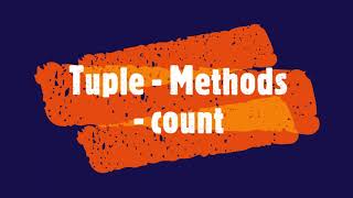 PYTHON - Tuple - Methods - count #PythonTips #viral #viralvideo #videos #video #tuple #tuples #loop