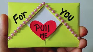 DIY / Pull Tab Origami Envelope card/ Letter Folding Origami / birthday card /Greeting card/ sunita