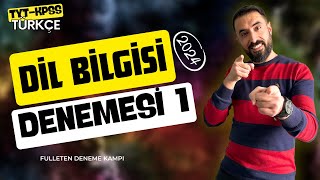 DİL BİLGİSİ DENEME SORU ÇÖZÜMÜ KAMPI 1.GÜN / Soru Çözümleri ile Full Tekrar