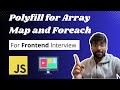 Polyfill in Javascript | Polyfill for map and foreach | Javascript Interview Questions