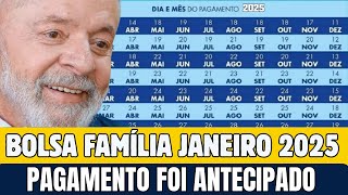 CALENDÁRIO DO BOLSA FAMÍLIA 2025 LIBERADO! PAGAMENTO BOLSA FAMÍLIA JANEIRO COM VALOR DIFERENTE