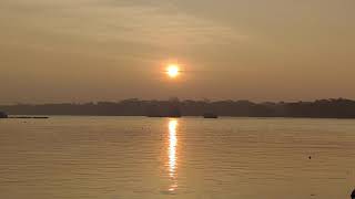 Beautiful sunrise view of Kirtankhola River , Barisal ( কীর্তনখোলা নদী) Part-2