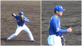 髙松渡の痛烈サードゴロで飛び出した2塁走者を刺した石川昂弥の好プレー！「アウト？」と樋口に聞く昂弥（2023年10月16日）