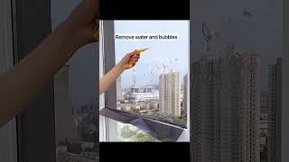 How to Install One way Glass Window Film Privacy Heat Control film