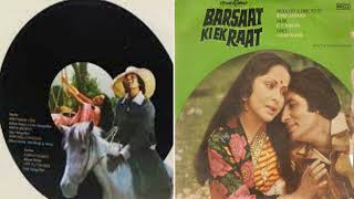 (1981)  Barsaat Ki Ek Raat  #  Apne Pyar Ke Sapne  #  Kishoreda & Latashri  #  Ost Inreco Vinyl Rip