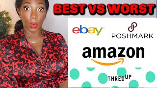 EBAY VS POSHMARK VS THREDUP VS AMAZON | WHICH ONE IS BEST FOR RESELLERS?