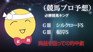 競馬プロ予想　必勝競馬キング　（根岸S　シルクロードS）単複1点勝負