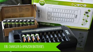 EBL 12 Bay Charge \u0026 Amazon Rechargeable Batteries