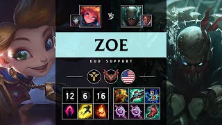 Zoe Support vs Pyke: Rampage - NA Grandmaster Patch 14.24