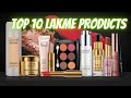 Top 10 Lakme products in India with price