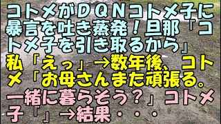 【ＤＱＮ返し】コトメがＤＱＮコトメ子に暴言を吐き蒸発！旦那『コトメ子を引き取るから」私「えっ」→数年後、コトメ「お母さんまた頑張る。一緒に暮らそう？」コトメ子『』→結果…【痛快・スカッとジャパン!】