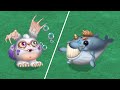 Baby Blabbit, Baby Bowhead - Continent Island | My Singing Monsters: Dawn of Fire