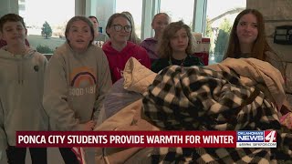 Ponca city students provide warmth for winter